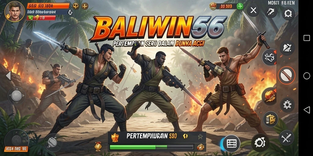 Tangkapan layar dari gameplay penuh aksi BALIWIN66.