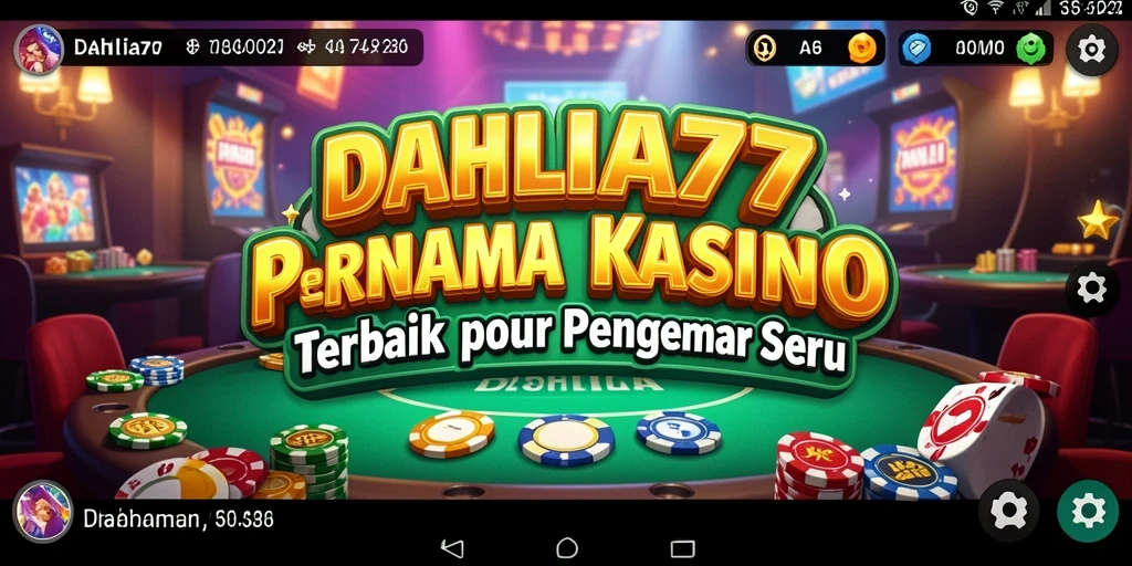 Tampilan gameplay Kasino yang mendebarkan di DAHLIA77.