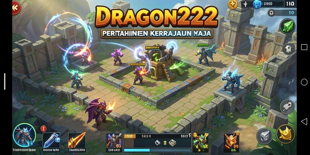 Tampilan screenshot DRAGON222 menampilkan aksi seru dalam pertahanan tower