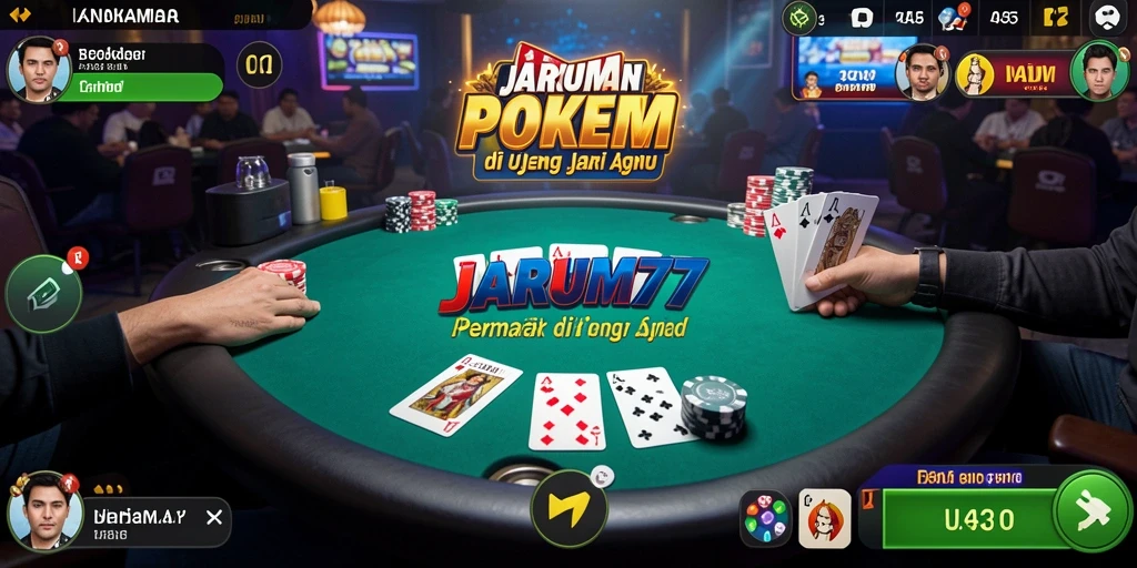 Tampilan gameplay seru dari JARUM77 dalam permainan Poker.