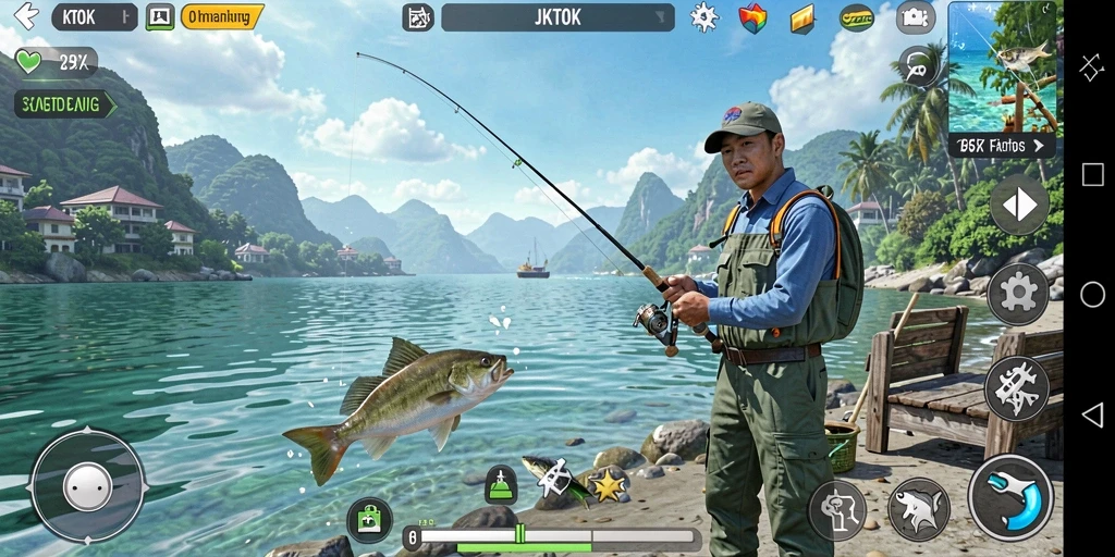 Tangkapan ikan yang mengesankan dalam gameplay JKTOK.