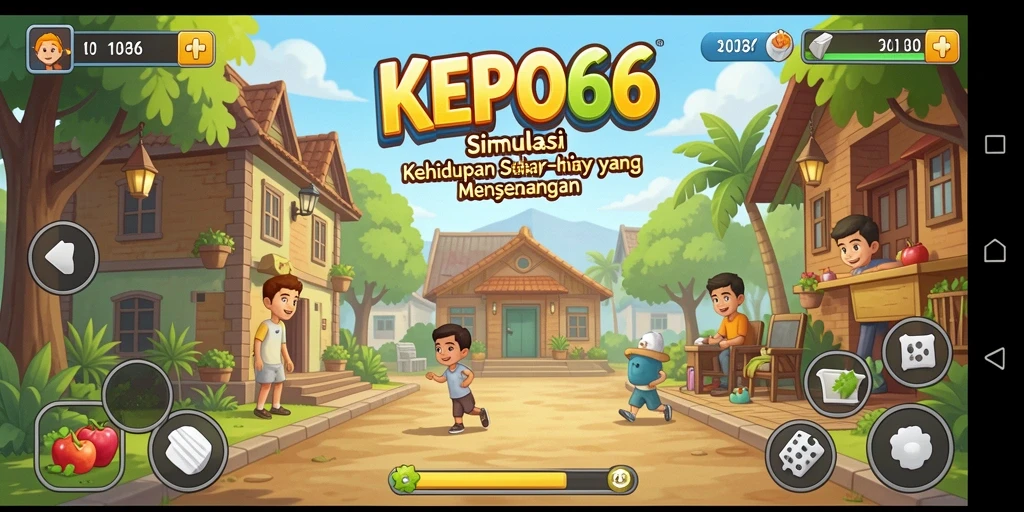 Tampilan menarik gameplay simulasi dalam KEPO66.