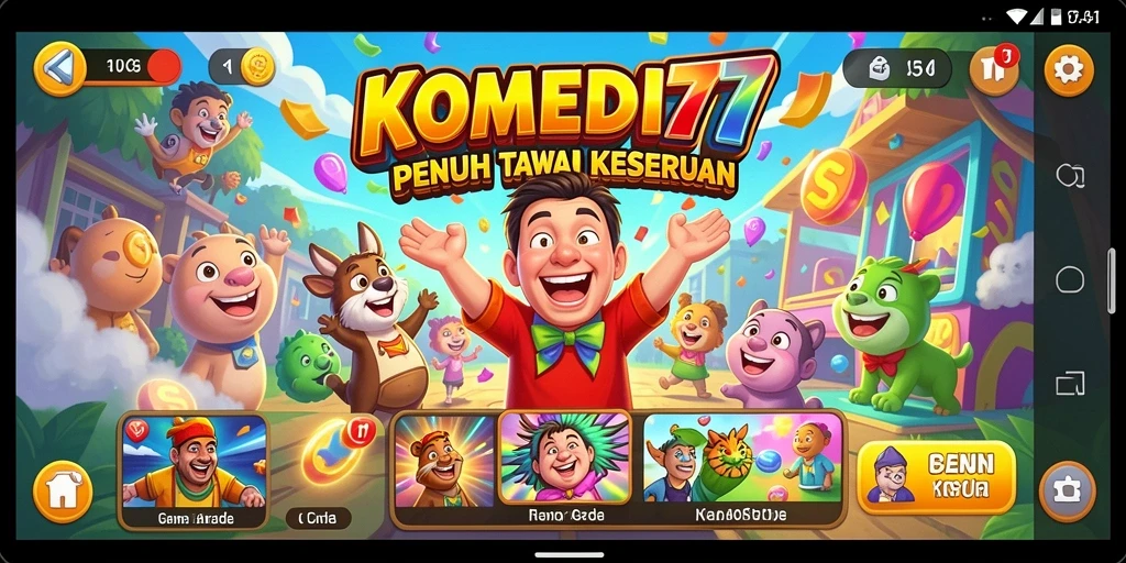 Tampilan menarik dari gameplay KOMEDI77 yang penuh tawa.