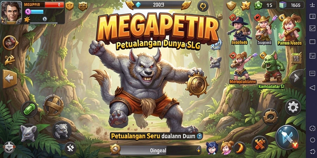 Tampilan gameplay MEGAPETIR yang mendebarkan dan penuh strategi.