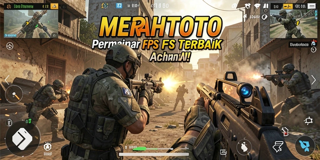 Tangkapan layar menunjukkan aksi mendebarkan dalam permainan FPS.