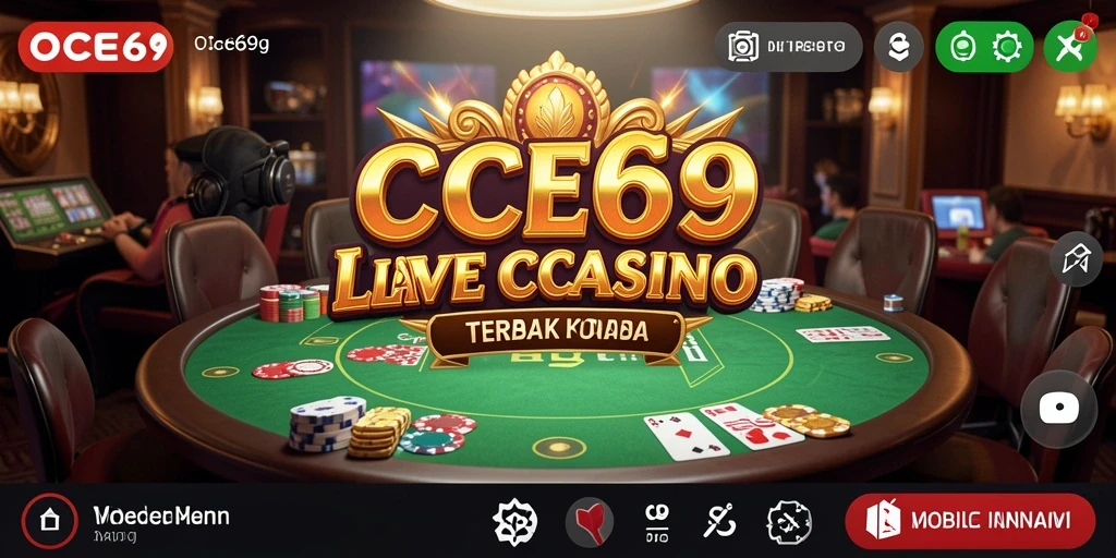 Tampilan gameplay Live Casino yang menarik di OCE69.