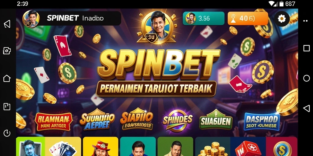 Tampilan menarik dari gameplay SPINBET yang penuh warna.