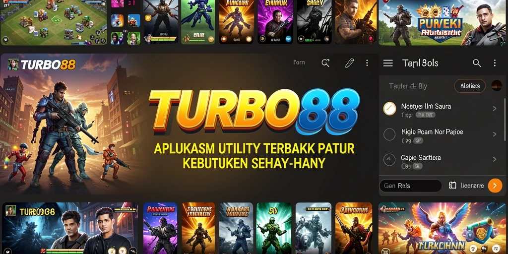 Tampilan antarmuka sederhana dan fungsional dari TURBO88.